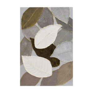 ΠΙΝΑΚΑΣ ΣΕ ΚΑΜΒΑ Fylliana ΛΕΥΚΟ-ΜΠΕΖ-ΚΑΦΕ 120x80xεκ