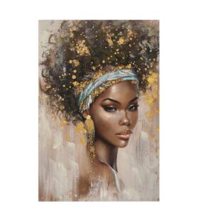 ΠΙΝΑΚΑΣ ΣΕ ΚΑΜΒΑ ΓΥΝΑΙΚΕΙΑ ΦΙΓΟΥΡΑ Fylliana FL24057 ΚΑΦΕ-ΧΡΥΣΟ 60x3x90εκ