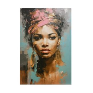 ΠΙΝΑΚΑΣ ΣΕ ΚΑΜΒΑ ΜΕ ΕΚΤΥΠΩΣΗ Fylliana FL246005 ΒΕΡΑΜΑΝ-ΚΑΦΕ-ΡΟΖ 60x3x90εκ