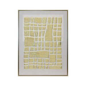 ΠΙΝΑΚΑΣ ΣΕ ΚΑΜΒΑ ΜΕ ΠΛΑΣΤΙΚΟ ΠΛΑΙΣΙΟ Fylliana FL246990 ΧΡΥΣΟ-ΛΕΥΚΟ 60x3x80εκ