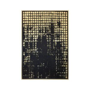 ΠΙΝΑΚΑΣ ΣΕ ΚΑΜΒΑ ΜΕ ΠΛΑΣΤΙΚΟ ΠΛΑΙΣΙΟ Fylliana FL247326 ΧΡΥΣΟ-ΜΑΥΡΟ 80x4x120εκ