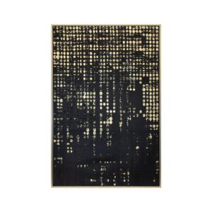 ΠΙΝΑΚΑΣ ΣΕ ΚΑΜΒΑ ΜΕ ΠΛΑΣΤΙΚΟ ΠΛΑΙΣΙΟ Fylliana FL247328 ΧΡΥΣΟ-ΜΑΥΡΟ 80x4x120εκ