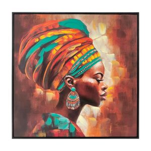 ΠΙΝΑΚΑΣ ΣΕ ΚΑΜΒΑ ΜΕ ΠΛΑΣΤΙΚΟ ΠΛΑΙΣΙΟ Fylliana FL33355 ΚΑΦΕ ΧΡΩΜΑ 70x4x70εκ