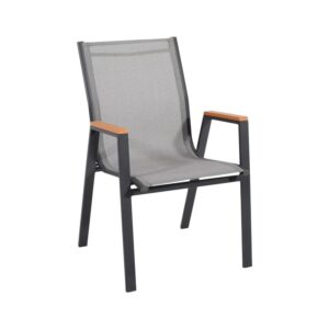 ΠΟΛΥΘΡΟΝΑ ΚΗΠΟΥ Fylliana FL5050 ΧΡΩΜΑ ΓΚΡΙ ΜΕ ΚΑΦΕ-ΛΕΥΚΟ TEXTILENE 61x56x90εκ s.of