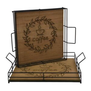 ΣΕΤ 2 ΔΙΣΚΟΙ Fylliana 560 ΦΥΣΙΚΟ ΧΡΩΜΑ MDF-ΜΕΤΑΛΛΟ 39x32x8 + 35x28x7