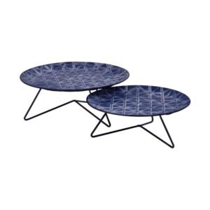 ΣΕΤ 2 ΜΕΤΑΛΛΙΚΟΙ ΔΙΣΚΟΙ Fylliana ΜΠΛΕ ΧΡΩΜΑ 30