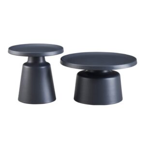 ΣΕΤ 2 ΤΡΑΠΕΖΑΚΙΑ ΣΑΛΟΝΙΟΥ Fylliana FL830 ΓΚΡΙ ΧΡΩΜΑ 50x47εκ & 70x39εκ