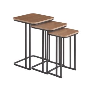 ΣΕΤ 3 ΒΟΗΘΗΤΙΚΑ ΤΡΑΠΕΖΑΚΙΑ Fylliana FL3603 ΑΝΟΙΧΤΟ ΚΑΦΕ 30x30x50εκ &