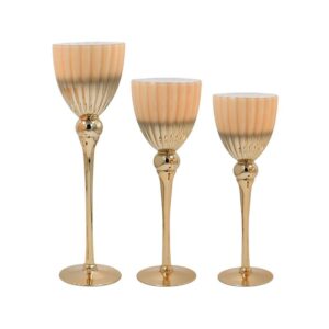 ΣΕΤ 3 ΓΥΑΛΙΝΑ ΚΗΡΟΠΗΓΙΑ Fylliana FL6699 ΚΡΕΜ ΧΡΩΜΑ 30-35-40εκ