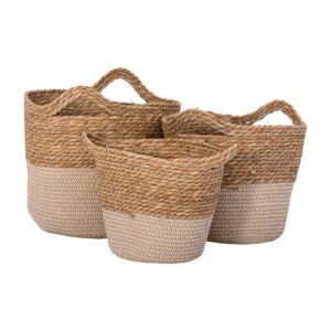 ΣΕΤ 3 ΨΑΘΙΝΑ ΚΑΛΑΘΙΑ Fylliana FL231120 BOHO ΦΥΣΙΚΟ ΧΡΩΜΑ ΦΥΣΙΚΟ-ΛΕΥΚΟ ΧΡΩΜΑ 33x27εκ