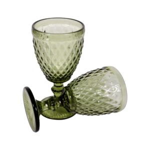 ΣΕΤ 6 ΓΥΑΛΙΝΑ ΠΟΤΗΡΙΑ ΝΕΡΟΥ Fylliana ΠΡΑΣΙΝΑ