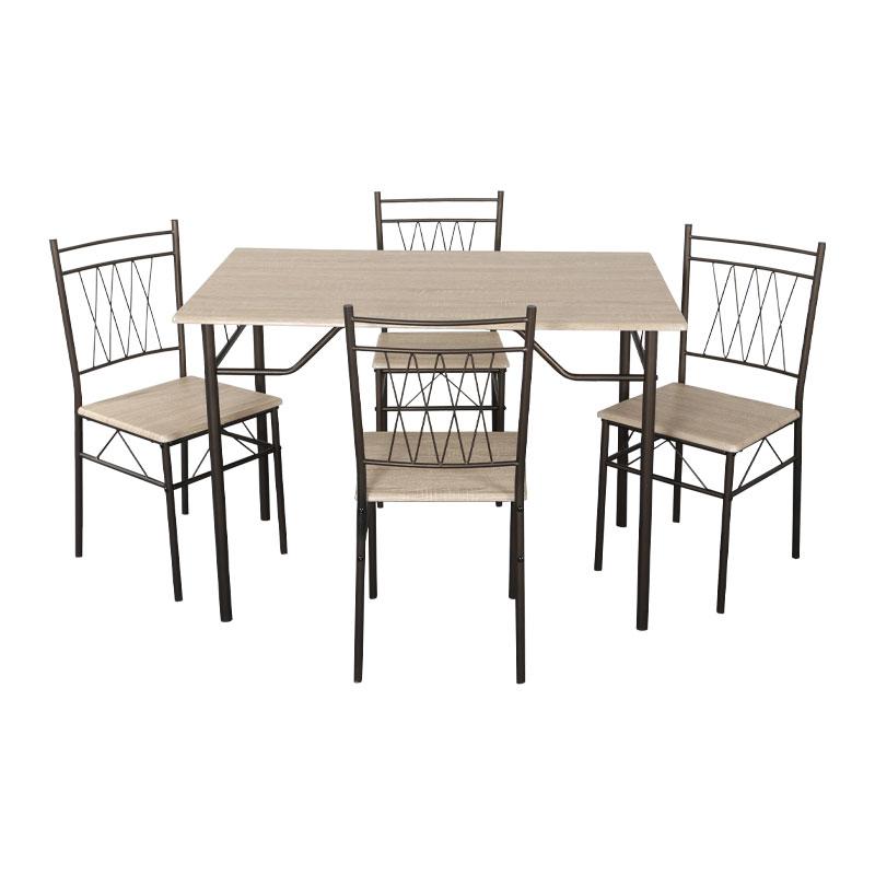 ΣΕΤ ΤΡΑΠΕΖΑΡΙΑΣ Fylliana 1125 SONOMA ΜΕ ΚΑΦΕ ΣΚΕΛΕΤΟ 112x72x75εκ ΣΕΤ ΤΡΑΠΕΖΑΡΙΑΣ Fylliana 1125 SONOMA ΜΕ ΚΑΦΕ ΣΚΕΛΕΤΟ 112x72x75εκ