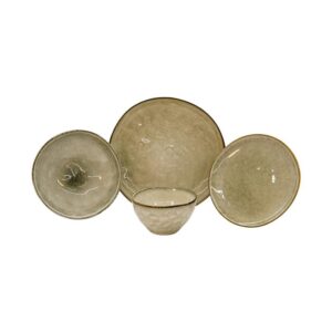 ΣΕΤ ΦΑΓΗΤΟΥ 16τμχ Fylliana FL25162 STONEWARE ΓΚΡΙ ΧΡΩΜΑ