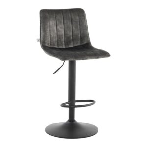 ΣΚΑΜΠΟ ΜΠΑΡ Fylliana FL1020 ΛΑΔΙ ΥΦΑΣΜΑ ΜΕ ΑΝΘΡΑΚΙ - ΜΑΥΡΟ ΜΕΤΑΛΛΙΚΟ ΣΚΕΛΕΤΟ 43x48x112εκ