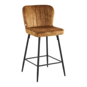 ΣΚΑΜΠΟ ΜΠΑΡ Fylliana FL2036 TOBACCO ΥΦΑΣΜΑ ΜΕ ΑΝΘΡΑΚΙ - ΜΑΥΡΟ ΜΕΤΑΛΛΙΚΟ ΣΚΕΛΕΤΟ 51x54x94εκ