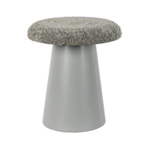 ΣΤΡΟΓΓΥΛΟ ΜΕΤΑΛΛΙΚΟ ΣΚΑΜΠΟ Fylliana FL4201 ΓΚΡΙ ΧΡΩΜΑ 35x40εκ