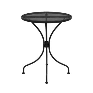 ΣΤΡΟΓΓΥΛΟ ΜΕΤΑΛΛΙΚΟ ΤΡΑΠΕΖΙ ΕΞΟΧΗΣ Fylliana 003 ΓΚΡΙ ΧΡΩΜΑ 60x73εκ