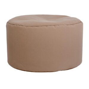 ΣΤΡΟΓΓΥΛΟ ΠΟΥΦ-ΣΚΑΜΠΟ Fylliana Cube ΚΑΦΕ ΧΡΩΜΑ 60x40εκ