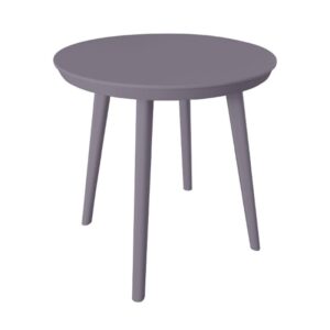 ΣΤΡΟΓΓΥΛΟ ΤΡΑΠΕΖΑΚΙ ΚΗΠΟΥ ΜΕ ABS ΕΠΙΦΑΝΕΙΑ FYLLIANA FL8871 ΓΚΡΙ ΧΡΩΜΑ 50x52εκ