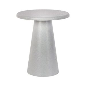 ΣΤΡΟΓΓΥΛΟ ΤΡΑΠΕΖΑΚΙ ΣΑΛΟΝΙΟΥ Fylliana FL2493 ΓΚΡΙ ΧΡΩΜΑ 40x48εκ