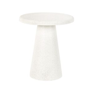 ΣΤΡΟΓΓΥΛΟ ΤΡΑΠΕΖΑΚΙ ΣΑΛΟΝΙΟΥ Fylliana FL2493 ΛΕΥΚΟ ΧΡΩΜΑ 34x41εκ