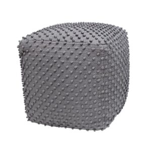 ΤΕΤΡΑΓΩΝΟ ΠΟΥΦ Fylliana FL481 ΓΚΡΙ ΧΡΩΜΑ 45x45x45εκ