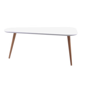 ΤΡΑΠΕΖΑΚΙ ΣΑΛΟΝΙΟΥ Fylliana Atria ΛΕΥΚΟ ΜΕ Nature ΠΟΔΙΑ 100x56.5x43εκ