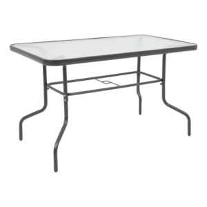 ΤΡΑΠΕΖΙ ΚΗΠΟΥ Fylliana 026 ΓΚΡΙ ΧΡΩΜΑ 100x65x70εκ grd