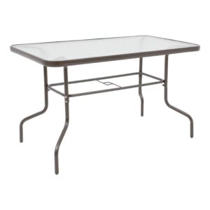 ΤΡΑΠΕΖΙ ΚΗΠΟΥ Fylliana 030 ΚΑΦΕ ΧΡΩΜΑ 140x80x70εκ grd