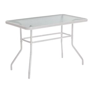 ΤΡΑΠΕΖΙ ΚΗΠΟΥ Fylliana 030 ΛΕΥΚΟ ΧΡΩΜΑ 140x80x70εκ grd