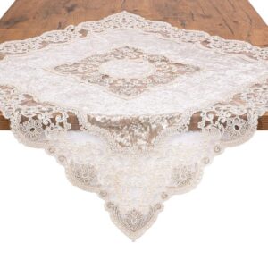 ΤΡΑΠΕΖΟΜΑΝΤΗΛΟ FYLLIANA ΜΠΕΖ ΧΡΩΜΑ 85x85εκ