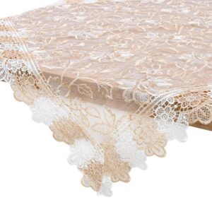 ΤΡΑΠΕΖΟΜΑΝΤΗΛΟ FYLLIANA ΜΠΕΖ ΧΡΩΜΑ 85x85εκ