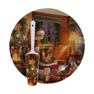 ΧΡΙΣΤΟΥΓΕΝΝΙΑΤΙΚΗ ΠΙΑΤΕΛΑ ΜΕ ΣΠΑΤΟΥΛΑ "Santa" 27εκ