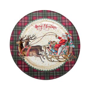 ΧΡΙΣΤΟΥΓΕΝΝΙΑΤΙΚΗ ΠΛΑΣΤΙΚΗ ΤΟΥΡΤΙΕΡΑ Fylliana FL13081 ΚΟΚΚΙΝΟ-ΛΕΥΚΟ 33x14εκ