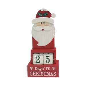 ΧΡΙΣΤΟΥΓΕΝΝΙΑΤΙΚΟ ΔΙΑΚΟΣΜΗΤΙΚΟ "Xmas Calendar" 1/2 ΚΟΚΚΙΝΟ-ΑΣΠΡΟ 12x4.2x26