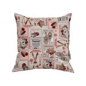 ΧΡΙΣΤΟΥΓΕΝΝΙΑΤΙΚΟ ΔΙΑΚΟΣΜΗΤΙΚΟ ΜΑΞΙΛΑΡΙ Fylliana "Winter Sport" 40x40εκ