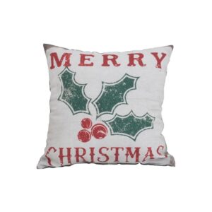 ΧΡΙΣΤΟΥΓΕΝΝΙΑΤΙΚΟ ΔΙΑΚΟΣΜΗΤΙΚΟ ΜΑΞΙΛΑΡΙ ΔΙΠΛΗΣ ΟΨΗΣ Fylliana "Xmas Γκι" 40x40εκ