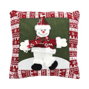 ΧΡΙΣΤΟΥΓΕΝΝΙΑΤΙΚΟ ΔΙΑΚΟΣΜΗΤΙΚΟ ΜΑΞΙΛΑΡΙ "ΧΙΟΝΑΝΘΡΩΠΟΣ" Fylliana FL033 ΠΡΑΣΙΝΟ ΧΡΩΜΑ 44x44x10εκ