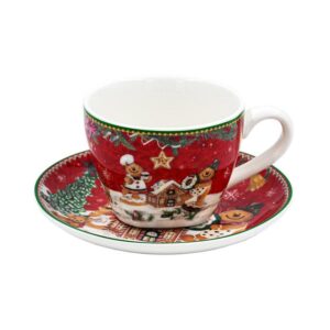 ΧΡΙΣΤΟΥΓΕΝΝΙΑΤΙΚΟ ΣΕΤ 2ΤΕΜ ΚΟΥΠΕΣ ΜΕ ΠΙΑΤΑΚΙ Fylliana FL016 GINGERBREAD MAN 8x6εκ