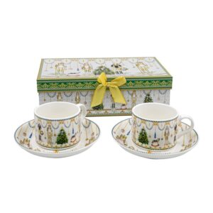 ΧΡΙΣΤΟΥΓΕΝΝΙΑΤΙΚΟ ΣΕΤ 2ΤΕΜ ΚΟΥΠΕΣ ΣΕ ΚΟΥΤΙ Fylliana FL013 ΚΑΡΥΟΘΡΑΥΣΤΗΣ 7x6εκ