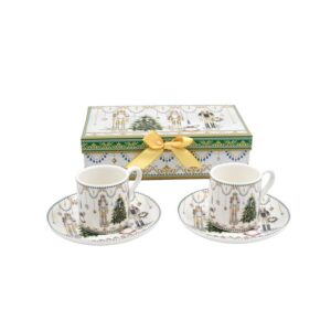 ΧΡΙΣΤΟΥΓΕΝΝΙΑΤΙΚΟ ΣΕΤ 2ΤΕΜ ΚΟΥΠΕΣ ΣΕ ΚΟΥΤΙ Fylliana FL015 ΚΑΡΥΟΘΡΑΥΣΤΗΣ 6x6εκ