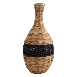 ΨΑΘΙΝΟ ΔΙΑΚΟΣΜΗΤΙΚΟ ΒΑΖΟ ΔΑΠΕΔΟΥ Fylliana Umeko ΦΥΣΙΚΟ-ΜΑΥΡΟ ΧΡΩΜΑ 31x66εκ