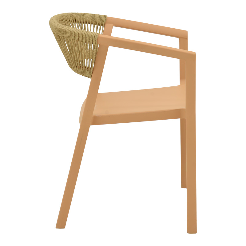 Πολυθρόνα Sillia pakoworld στοιβαζόμενη pp cappuccino απόχρωση με μπεζ rattan 55x52x74.5εκ Πολυθρόνα Sillia pakoworld στοιβαζόμενη pp cappuccino απόχρωση με μπεζ rattan 55x52x74.5εκ - Image 3