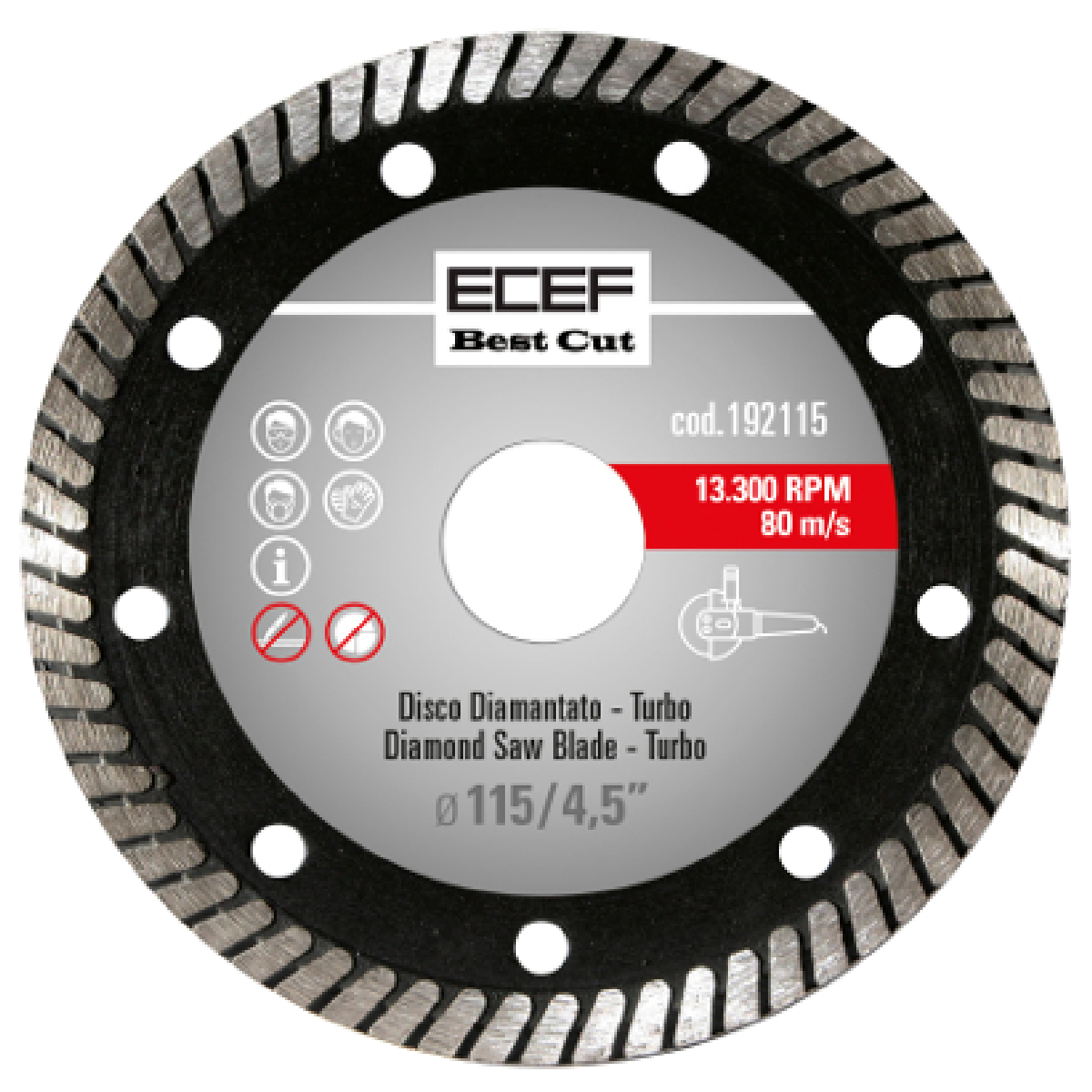 Δίσκος διαμαντέ Turbo Pro 125mm 192125 Δίσκος διαμαντέ Turbo Pro 125mm 192125