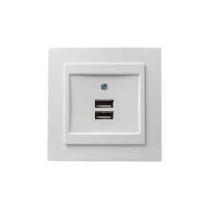 GEYER ΧΩΝΕΥΤΗ ΠΡΙΖΑ ΡΕΥΜΑΤΟΣ ΜE 2 Θύρες USB NILSON ΛΕΥΚΗ 24111081