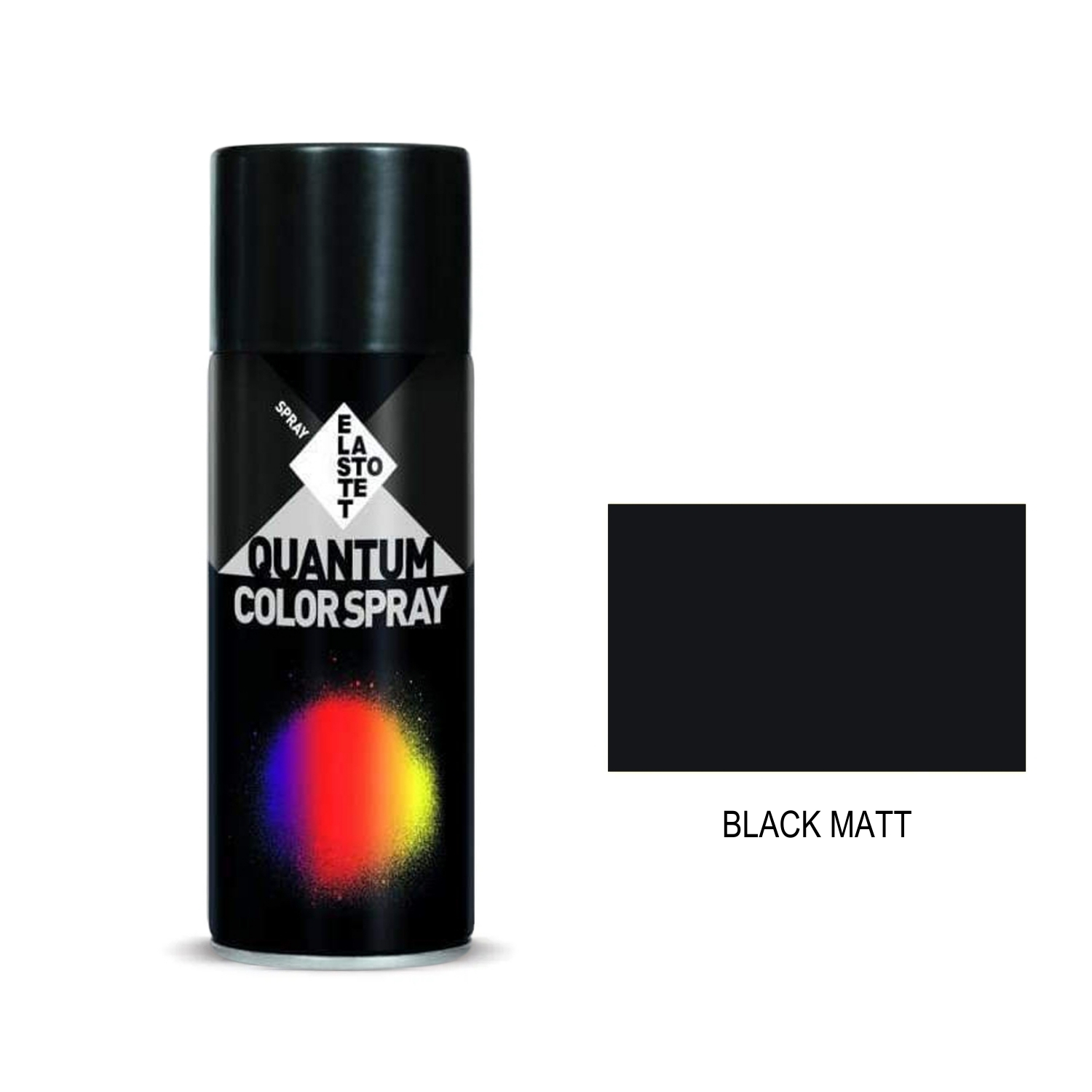 Σπρέι μαύρο ματ "black matt" Quantum RAL 9005 - 400ml Σπρέι μαύρο ματ "black matt" Quantum RAL 9005 - 400ml