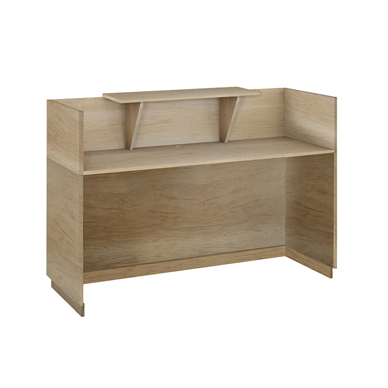 Γραφείο reception Lotus pakoworld σε χρώμα φυσικό 140x70x110εκ Γραφείο reception Lotus pakoworld σε χρώμα φυσικό 140x70x110εκ - Image 2