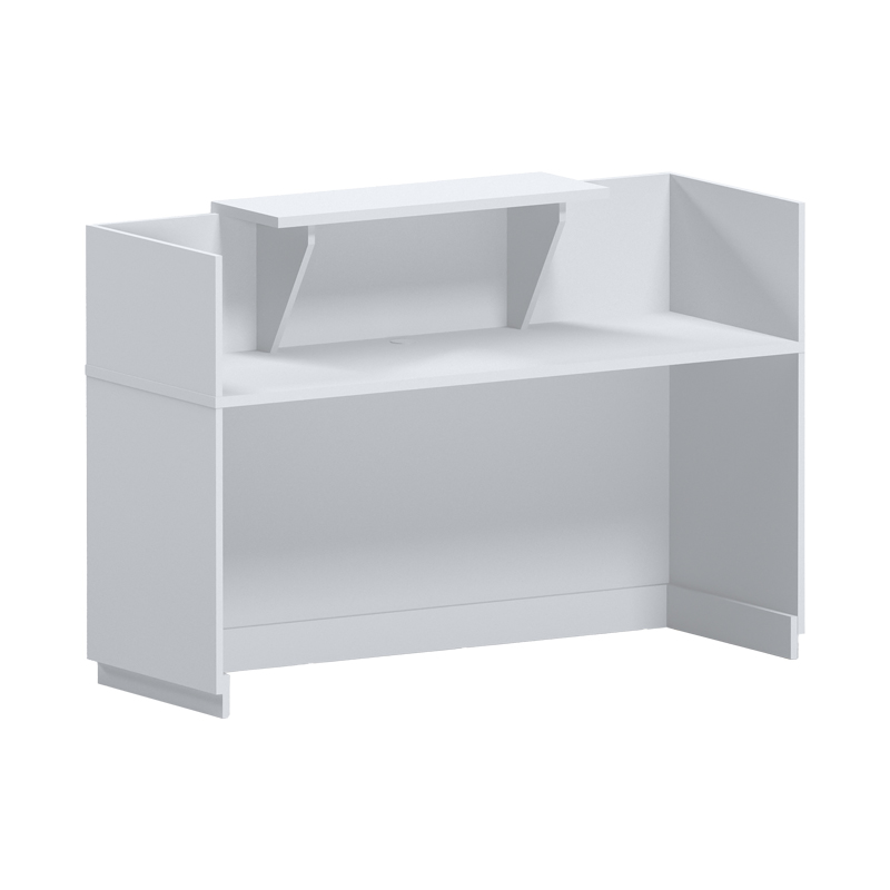 Γραφείο reception Lotus pakoworld σε λευκή απόχρωση 140x70x110εκ Γραφείο reception Lotus pakoworld σε λευκή απόχρωση 140x70x110εκ - Image 2