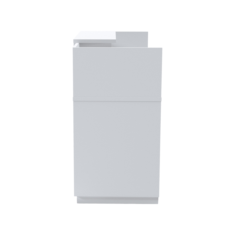 Γραφείο reception Lotus pakoworld σε λευκή απόχρωση 140x70x110εκ Γραφείο reception Lotus pakoworld σε λευκή απόχρωση 140x70x110εκ - Image 4