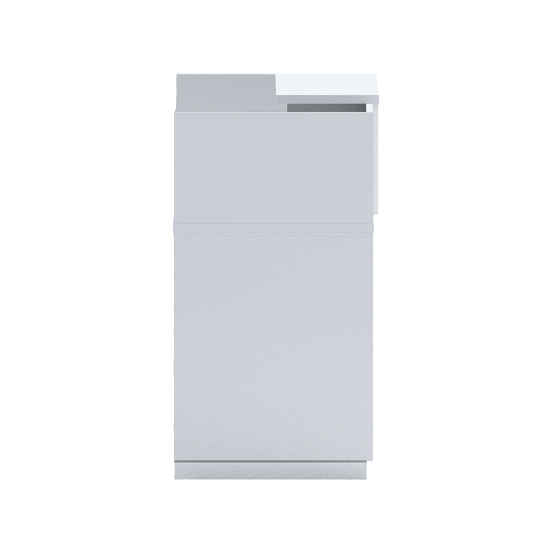 Γραφείο reception Lotus pakoworld σε λευκή απόχρωση 140x70x110εκ Γραφείο reception Lotus pakoworld σε λευκή απόχρωση 140x70x110εκ - Image 5